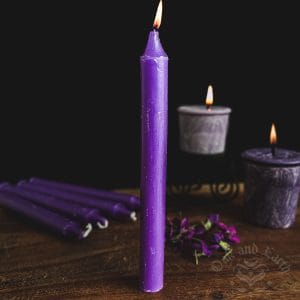 purple chime candle, spell candles, witch candles, australian witchcraft supplies, adelaide witchcraft shop, folk herbalism australia, australian herbalism, pagan supplies, herbal supplies, wicca supplies