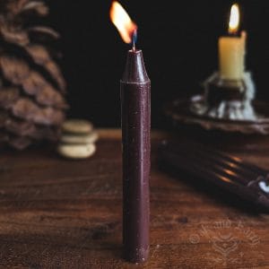 brown chime candle, spell candles, witch candles, australian witchcraft supplies, adelaide witchcraft shop, folk herbalism australia, australian herbalism, pagan supplies, herbal supplies, wicca supplies