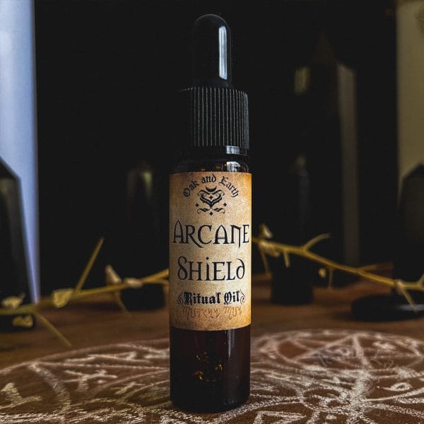 arcane shield ritual oil, spell oils, witchcraft oils, viking supplies australia, shaman supplies australia, pagan supplies australia, australian witchcraft supplies, adelaide witchcraft shop, witches australia, australian paganism, pagan supplies, witchcraft supplies, wicca supplies