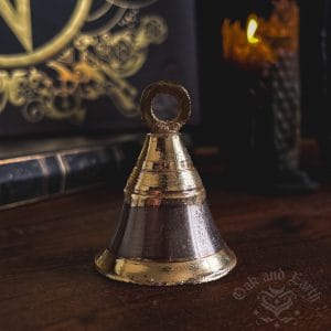 Two Tone Brass Bell, shaman supplies australia, pagan supplies australia, australian witchcraft supplies, adelaide witchcraft shop, folk herbalism australia, australian herbalism, pagan supplies, herbal supplies, wicca supplies