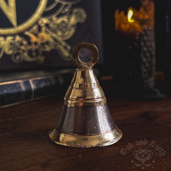 Two Tone Brass Bell, shaman supplies australia, pagan supplies australia, australian witchcraft supplies, adelaide witchcraft shop, folk herbalism australia, australian herbalism, pagan supplies, herbal supplies, wicca supplies