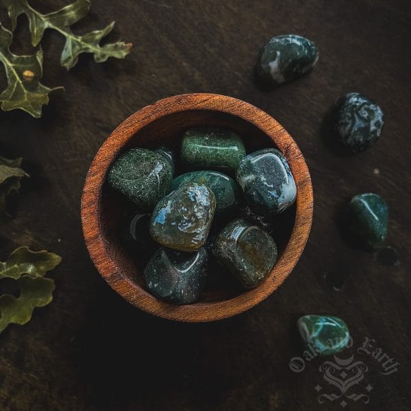 moss agate, witchcraft crystals, magical crystals, australian witchcraft supplies, adelaide witchcraft shop, folk herbalism australia, australian herbalism, pagan supplies, herbal supplies, wicca supplies
