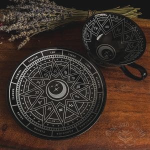 killstar zodiac cup and saucer, witchcraft ritual, magical tools, australian witchcraft supplies, adelaide witchcraft shop, folk herbalism australia, australian herbalism, pagan supplies, herbal supplies, wicca supplies